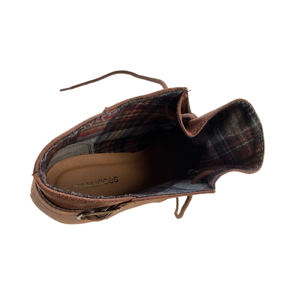 Maurices Mottled Brown Faux Leather Wedge Shoe Size 6.5 - Picture 6 of 8